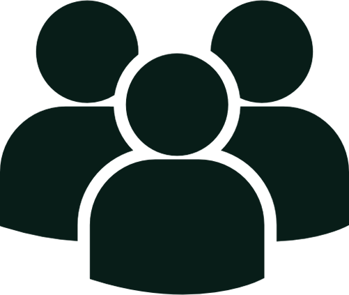 multiple users silhouette